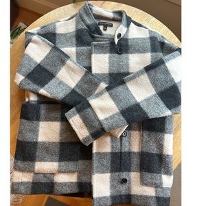 Banana Republic Plaid Wool Coat